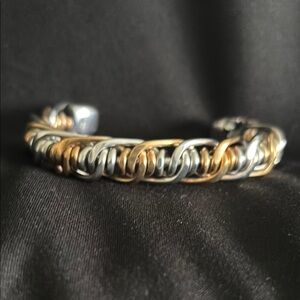Silver and Gold Chain Bracelet